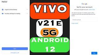 Vivo V21E 5G FRP Bypass Android 12 2022 || mr. awwal 007