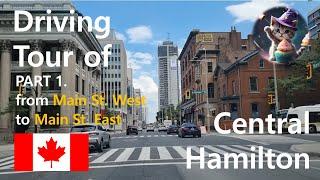 Driving Main Street, Central Hamilton, Ontario, Canada #downtown #citytour #travel #conduite