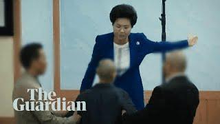 Accused South Korean cult leader filmed beating her followers