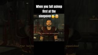 When you fall asleep first at the sleepover  #fallout