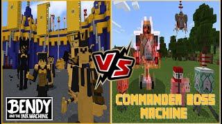 Bendy and the Ink Machine VS Commander Boss Machine [EPIC BOSS] (Minecraft PE)