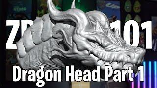 Learn Zbrush in 2024 | Sculpting a Dragon Head Part 1