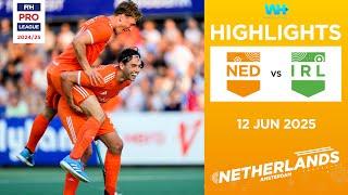 FIH Hockey Pro League 2024-25 Highlights: Netherlands vs Ireland (M) | Match 2