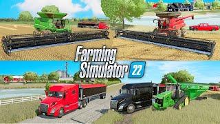 Giant Oat Harvest! | Big 'ol Grain Farm Episode 1 | Farming Simulator 22