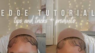 How I Lay My Edges + getting them to stay all day! | TUTORIAL