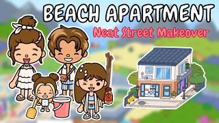 Beach Apartment ️ Neat Street Building Makeover ️ Toca Boca House Ideas  TOCA GIRLZ