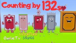 Counting by 132s Song | Minecraft Numberblocks Counting Songs | Math and Number Songs for Kids