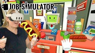 Human Store Clerk! - VR Job Simulator Store Clerk // Spiggs Gaming VR Fun