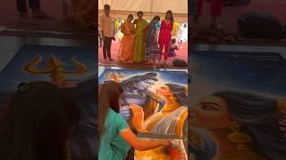 Shiv Parvati Rangoli | Mahashivratri special rangoli | #mahadev #rangoli