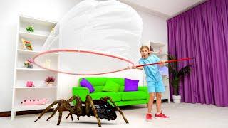 Insect Adventure: Bug Catching at Home with Pretend Play & Learn! 