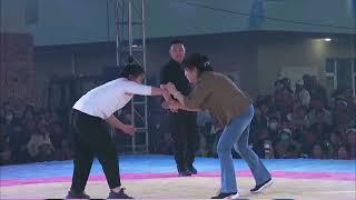 Epic Showdown: Girl vs. Girl in Freestyle Traditional Wrestling! 