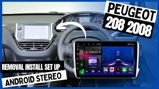 How to Remove Original Stereo Peugeot 208 2008 and Install Android Head Unit