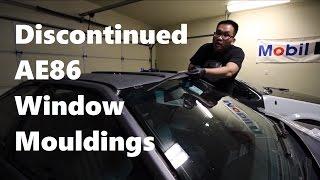 AE86  |  Installing Brand New Windshield Mouldings