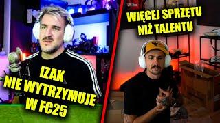 TUSZOL WIĘCEJ SPRZĘTU NIŻ TALENTU | IZAK NIE WYTRZYMUJE W FC25 | TWITCH SHOTY