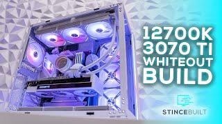 Lian Li EVO Whiteout Build! Intel i7 12700k + RTX 3070 Ti - StinceBuilt.com