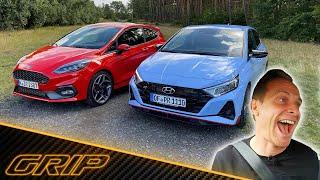 Matthias und Philipp testen "200 PS-Kraftzwerge" - Fiesta ST vs. Hyundai i20 N  I GRIP