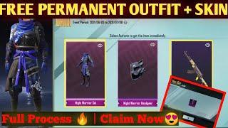 Free LEGENDARY OUTFIT Permanent + AKM Skin | Collect Now | Full Process 