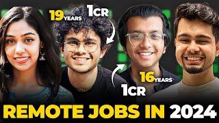 16 & 19 Year olds Earning more than 1 Crore as Remote Software Engineer | Remote Engineer in 2024