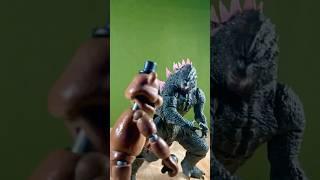 Freddy vs Godzilla vs Sonic @JamesNintendoNerd #stopmotion #sonic #fnaf #fighting #avgn