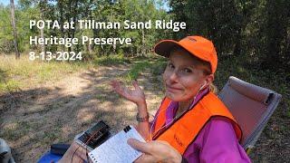 Tillman Sand Ridge 8-13-24 POTA #qrp #cw #morsecode #morse #pota #parksontheair #potababe #hamradio