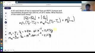 25 problem Calorimetry