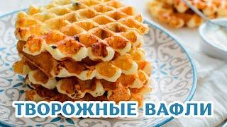 ТВОРОЖНЫЕ Вафли к чаю!  Очень ВКУСНО, ПРОСТО и БЫСТРО! #рецепты #еда #простойрецепт #shorts