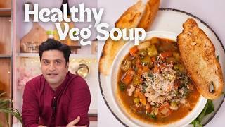 Minestroni Soup | Healthy Tomato Veg Soup | आसान सूप की रेसिपी | Kunal Kapur Italian Winter Recipe