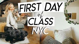 college day in my life NYC: first day of class! productive college vlog