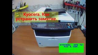 Kyocera. Как устранить замятие, где искать замятую бумагу. В аппаратах, типа M2030dn/FS-1120D и т.п.