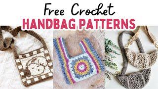 25 FREE Crochet Handbag Patterns | Stylish Crochet Bag Patterns