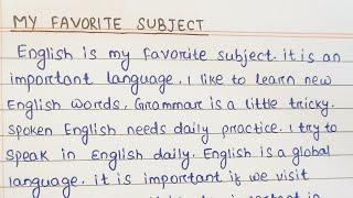 My Favorite subject in english || english is my favourite subject || essay on my favourite subject