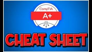 ACRONYM CHEAT SHEET -for- 2023 COMPTIA A+ Exam (220-1101 & 220-1102)