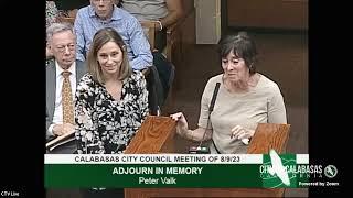 Calabasas City Council Meeting - 08/09/2023