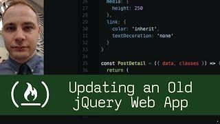 Updating an Old jQuery Web App - Live Coding with Jesse