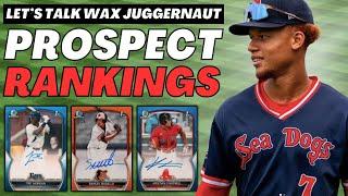 Top 10 MLB Prospects Right Now | Juggernaut Stat Based Rankings | Bowman Chrome Baseball Cards