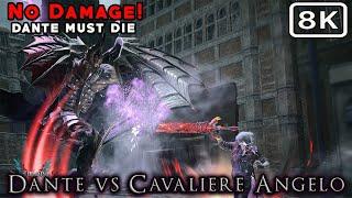 Devil May Cry 5 - Dante vs Cavaliere Angelo [Dante Must Die mode] No Damage - 8K 60FPS UHD Gameplay
