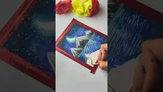 Fantasy landscape painting|| Step by step painting || Acrylic painting|| Gouache art