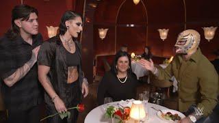 Rhea Ripley and Dominik Mysterio crash Rey Mysterio’s Valentine’s Day dinner