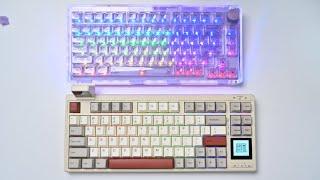 Transparent and Dual Screen Mechanical Keyboard - Epomaker RT80 & Kiiboom Phantom 81