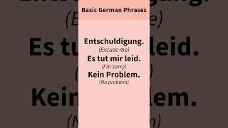 Basic German Phrases #learngermanforfree #germanforbeginners