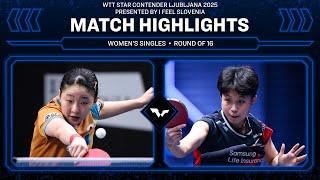 Miwa Harimoto vs Joo Cheonhui | WS R16 | #WTTLjubljana 2025