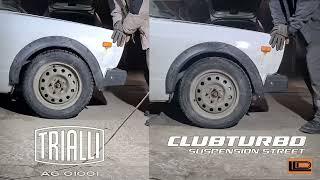 Амортизаторы Clubturbo Street  и стоковые Trialli AG 01001. Сравнение