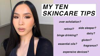 MY TEN SKINCARE TIPS