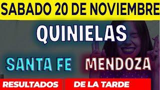 Resultados Quiniela Vespertina de Santa Fe, Sábado 20 de Noviembre