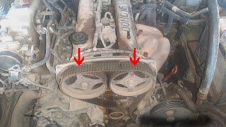 how to change timing belt engine G4JS & Hyundai H-1