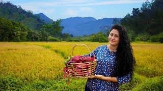 Sweet potato with a sweet heart| kind of delicious recipes |Poorna - The nature girl |