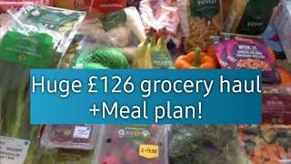 Huge Morrisons grocery haul! + Meal plan for family of 5 | Weekly shopping UK