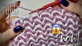 ВЯЖЕМ УНИКАЛЬНЫЙ УЗОР КРЮЧКОМ!!!   SUPER EASY CROCHET PATTERN!!!