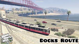 Metro Train runs at Dockyard Route - Grand Theft Auto V