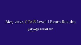 May 2024 CFA® Level I Pass Rates